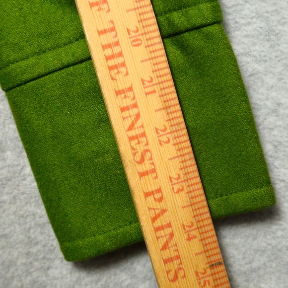 Tulle Anthropologie Wool Blend Coat Womens Size XS Button Up Green Retro Winter - Picture 8 of 9